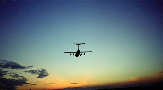 Flyene lægger an til landing over hovederne på biografgængerne i Broome's udendørs biograf.
